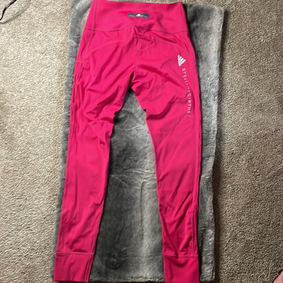 BRAND NWT ADIDAS X STELLA MCCARTNEY PINK LEGGINGS SIZE SMALL!! - Picture 6 of 9